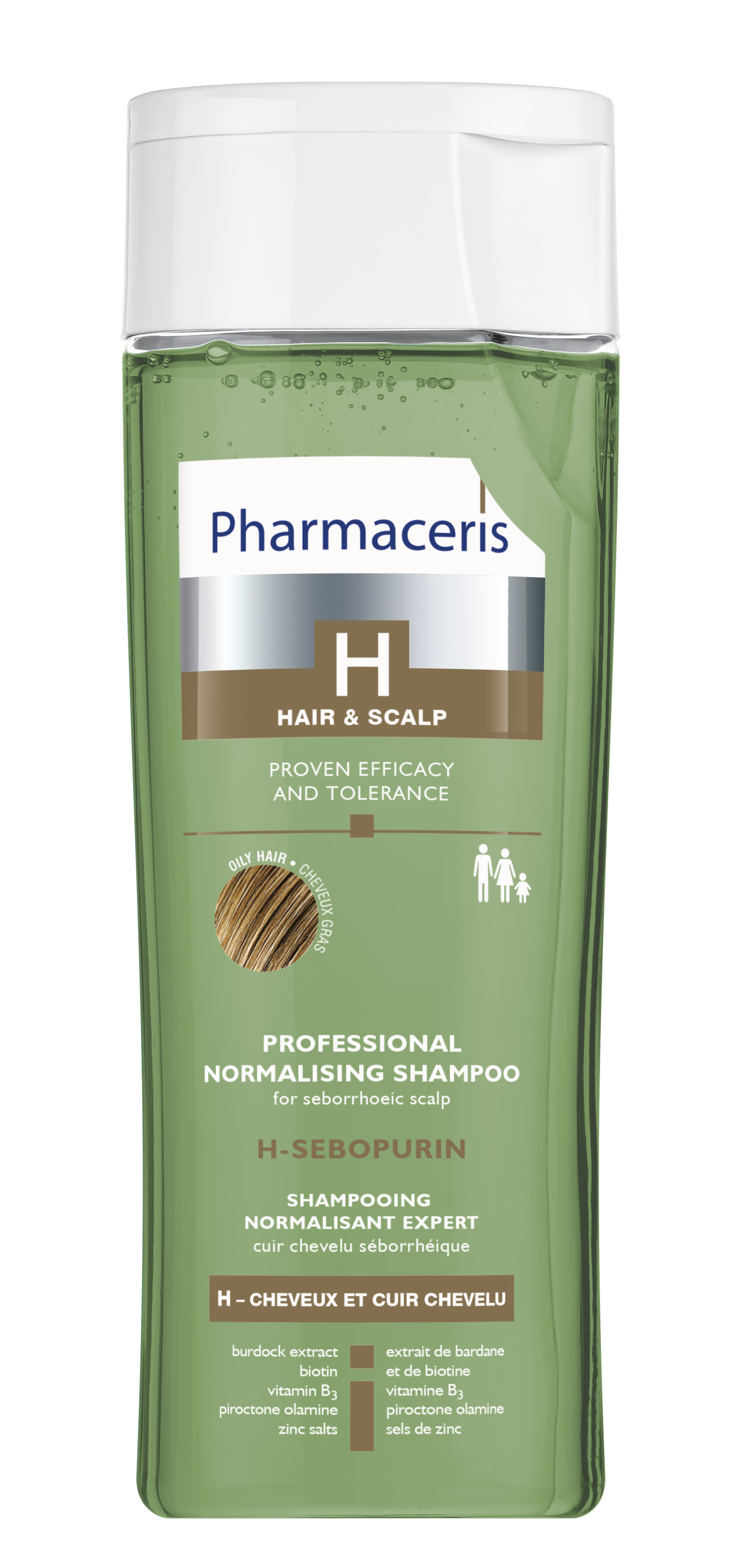 Sampon normalizant p/u par gras si scalp seboreic